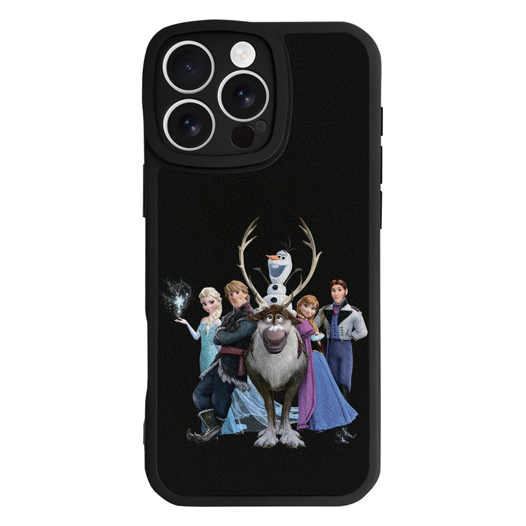 （画像用） アナと雪の女王 アンナ エルサ Frozen Anna Elsa 【iPhone 16シリーズ対応】シリコンスマホケース（レザー調） 材質：シリコン